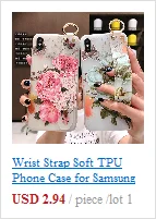 Ремешок на запястье Мягкий ТПУ чехол для телефона для samsung Galaxy S10 S9 S8 Plus Note 8 9 A10 A20 A30 A40 A50 A60 A70 M40 чехол s Крышка держателя