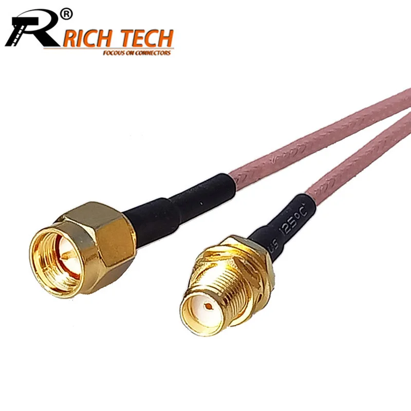 100 шт./лот SMA штекер к внутренний разъем кабель RG316 Pigtail RF коаксиальный 15 см/50 см/100