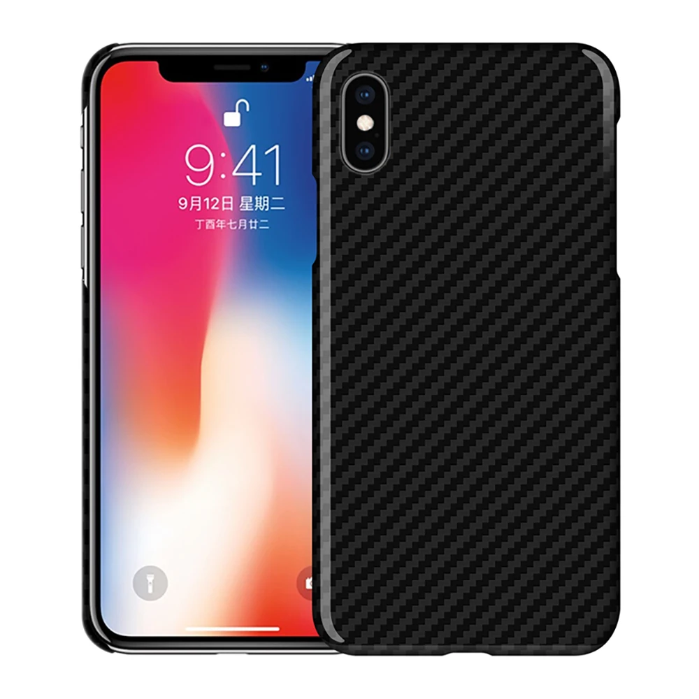 

Чехол из углеродного волокна для iPhone XS Max, блестящий чехол из арамидного волокна, роскошный супер тонкий легкий защитный чехол для iPhone XS Max