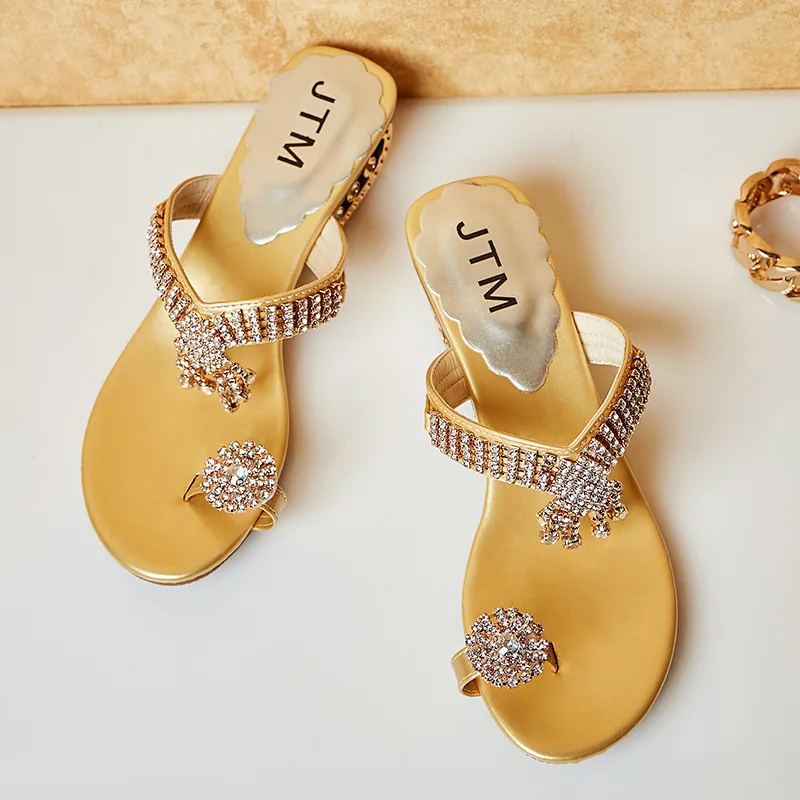 2019 Для женщин сандалии обувь на высоком каблуке ручной работы со стразами Летние