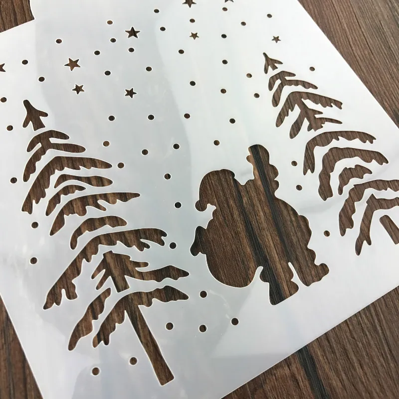 Рождественский Тирамису торт трафарет плесень украшения формы для выпечки