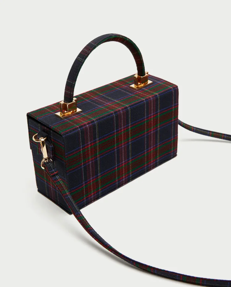 2018 crossbody сумки для женщин кожаные сумочки роскошные женские Дизайнер плед холст