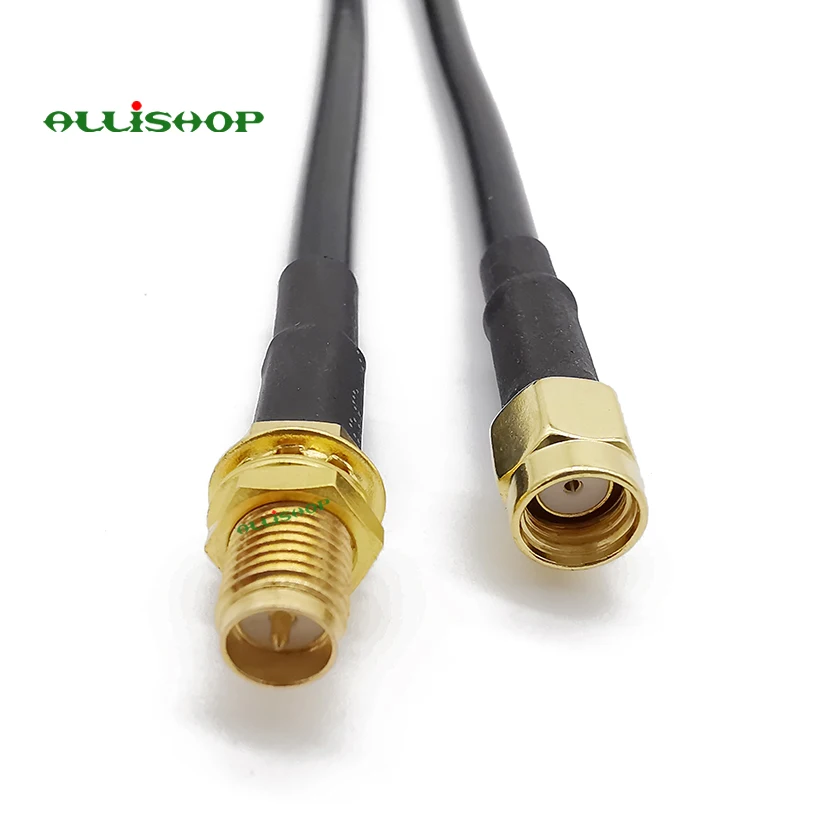 Удлинительный шнур ALLISHOP RP SMA Male to Female Nut ОБЖИМНАЯ гайка кабель Coax перемычка Pigtail 50