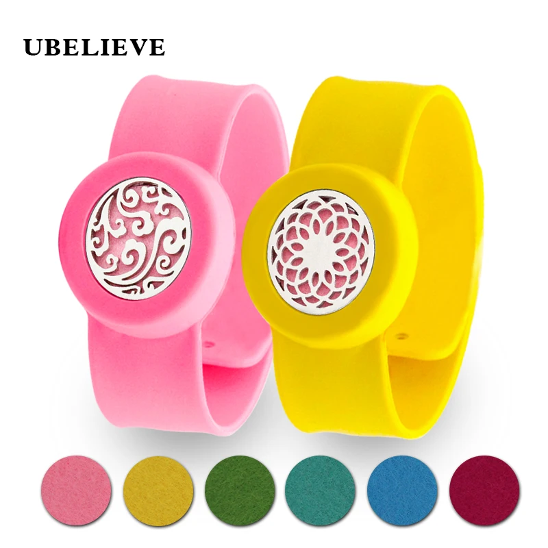 Браслет из нержавеющей стали 316L с эфирным маслом силиконовый браслет диффузором