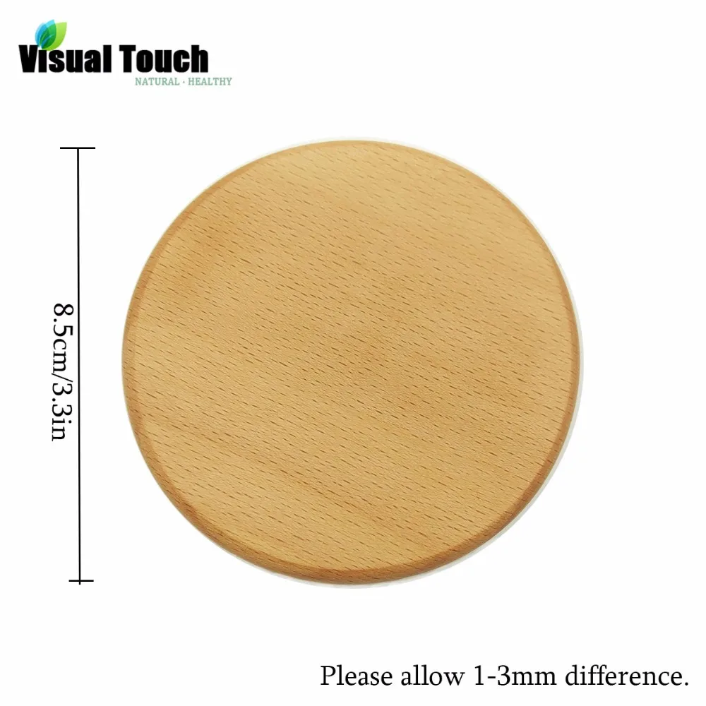 Визуальный Сенсорный деревянный теплоизолированный коврик подставки для чашек