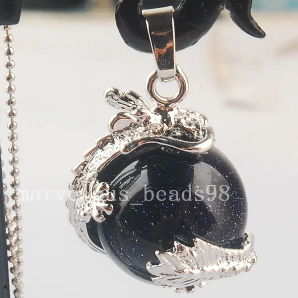 Бесплатная доставка модные ювелирные изделия ожерелье с синим золотым камнем