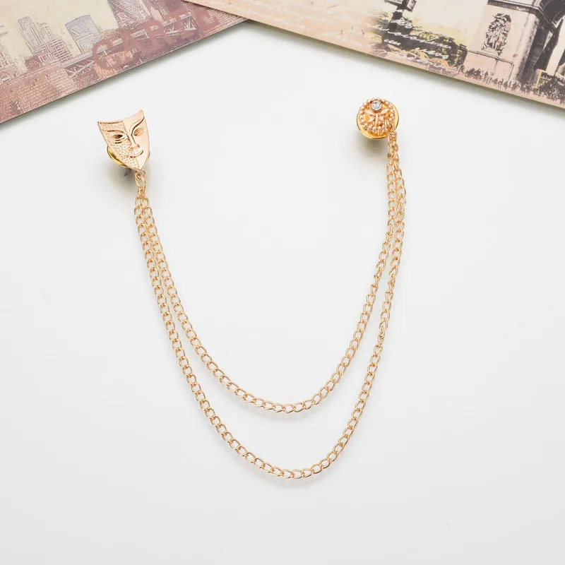 MissCyCy классический стиль золотой цвет ювелирные изделия модная маска