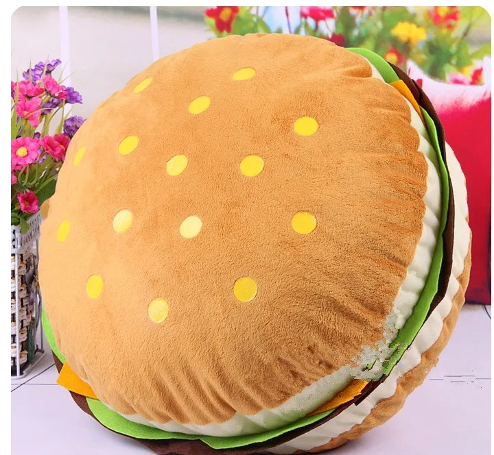 Плюшевая 3d подушка 40*18 см в виде сэндвич гамбургера|back cushion|fashion cushioncushion fashion |