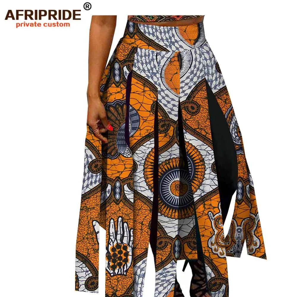 Новая африканская Весенняя юбка для женщин AFRIPRIDE портной сделанная Женская Асимметричная хлопковая юбка батик хлопок A1827005