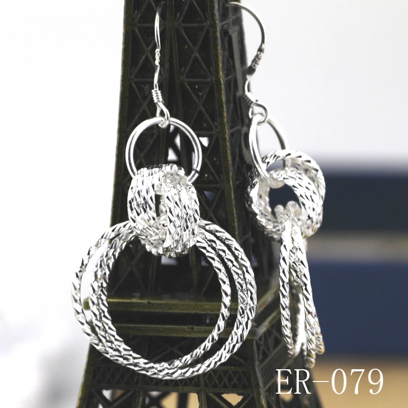 Женские винтажные серьги Красивые Висячие из стерлингового серебра 925 пробы 2017|925