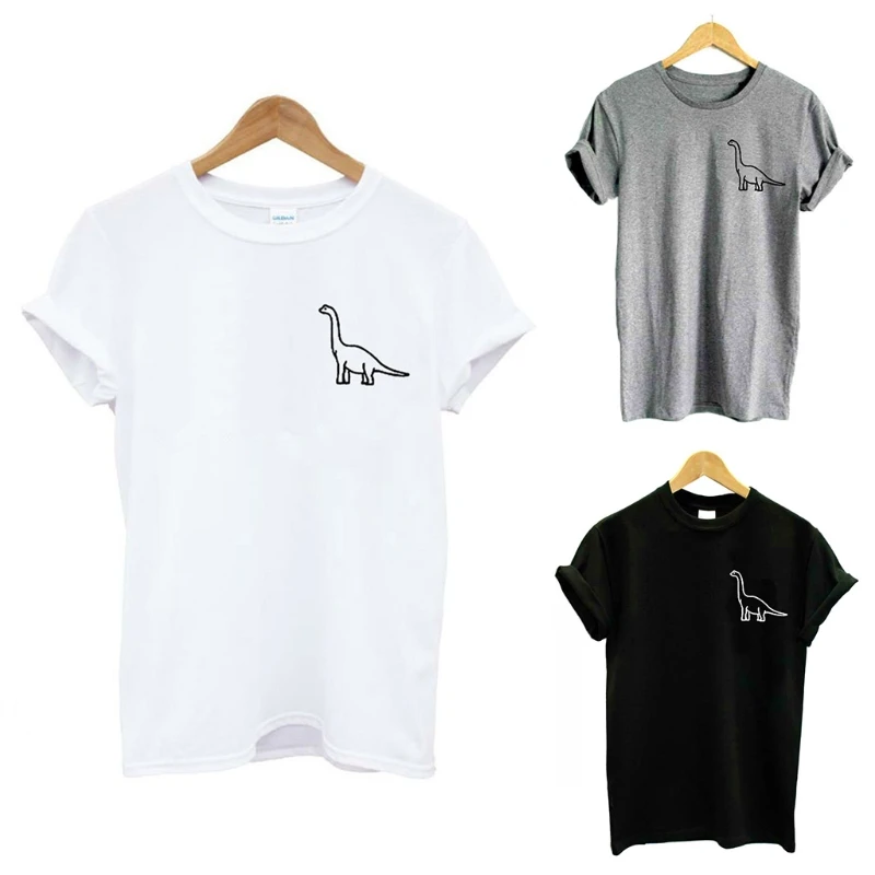 Футболка унисекс с принтом динозавра повседневные модные смешные футболки в