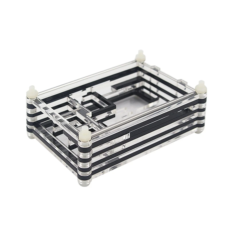 JABS 9 слоев Raspberry Pi 3 Model B + (плюс) акриловый корпус для 5-дюймового ЖК-дисплея с