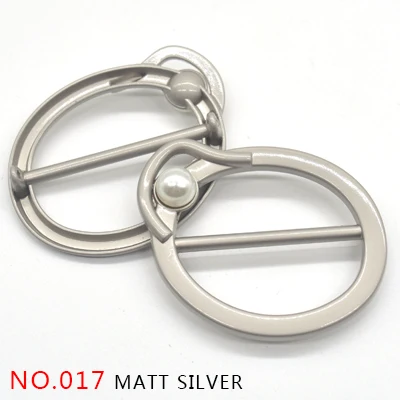 NO017 matt silver Новинка, высокое качество, модные пряжки для ремня, швейная кнопка, 2 шт./лот, металлическая пряжка для ветровой куртки, сумки, украшения, поделки, сшитые аксессуары - Цвет: NO017 matt silver
