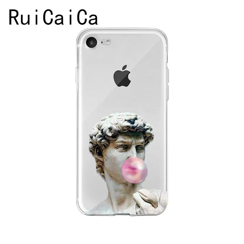 Ruicaica Alternative statue David art fashion Colorful Cute Phone Case for iPhone 8 7 6 6S Plus 5 5S SE XR X XS MAX 10 Cover | Мобильные