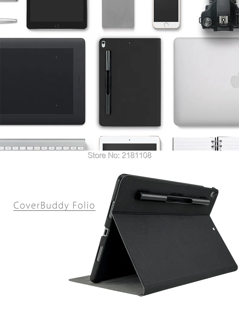 Новинка 2018 кожаный чехол CoverBuddy Folio флип для iPad Pro 10 5 умный с держателем карандашей