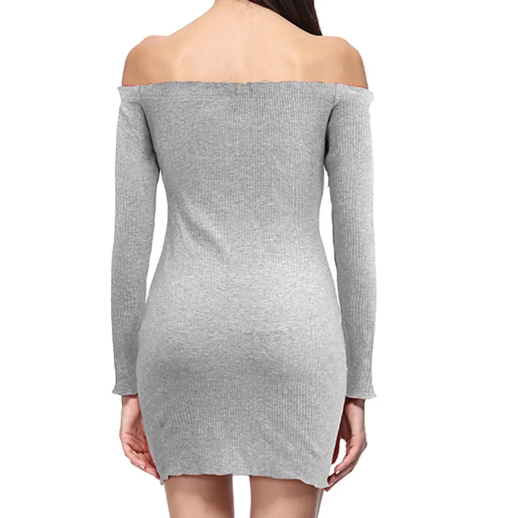 Сексуальное и Клубное однотонное платье на бретельках с вырезом лодочкой Vestido