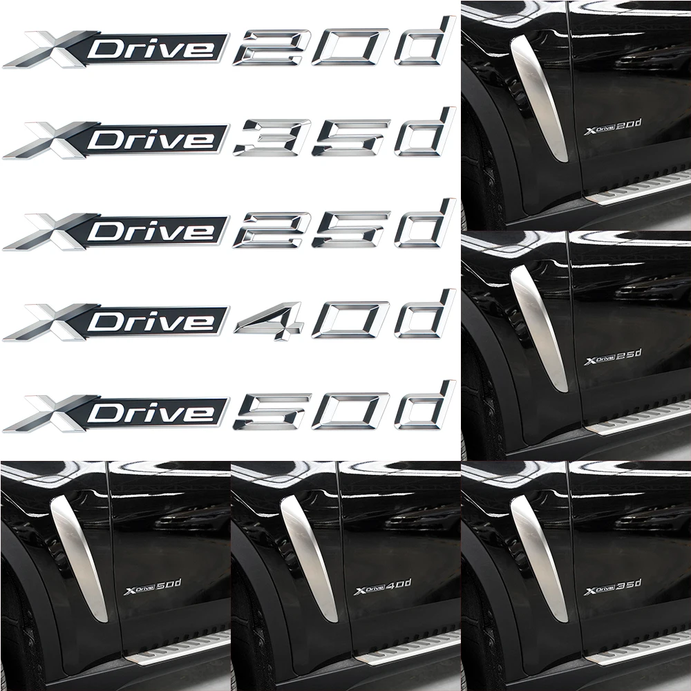 1-10 шт. Автомобильный багажник Задняя эмблема значок наклейка Наклейка Xdrive 20d 25d 35d