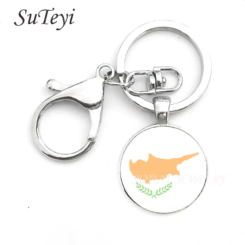 Новинка Япония и Кипр Саудовская Аравия Национальный флаг кольцо для ключей