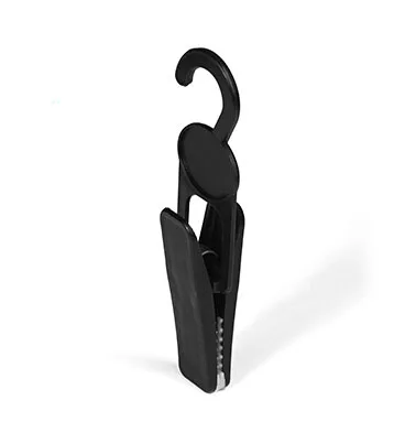 Черный зажим для обуви пластиковый крючок супермаркета нескользящий держатель