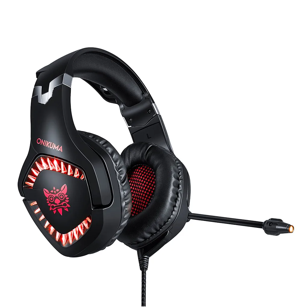 Onikuma K1 Pro PS4 игровая гарнитура бас Игровые наушники шлем для ПК мобильного