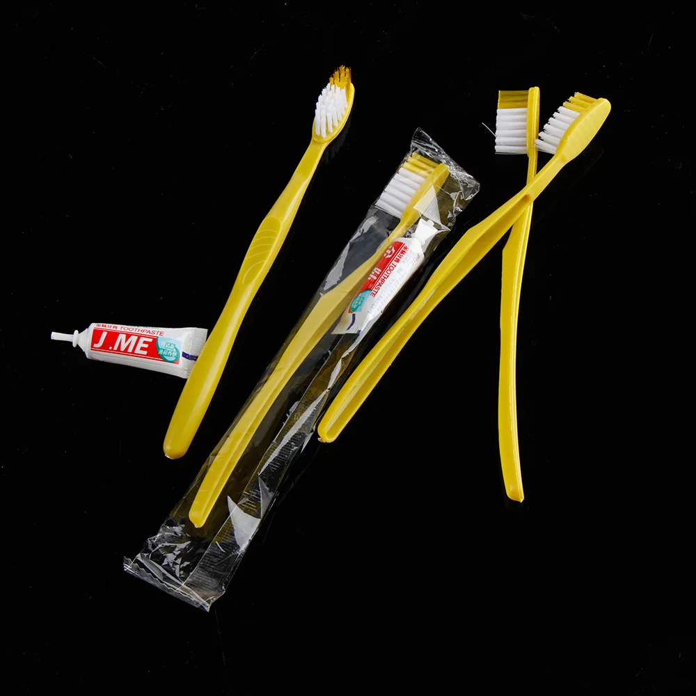 5 шт. одноразовые зубные щётки с зубной пастой