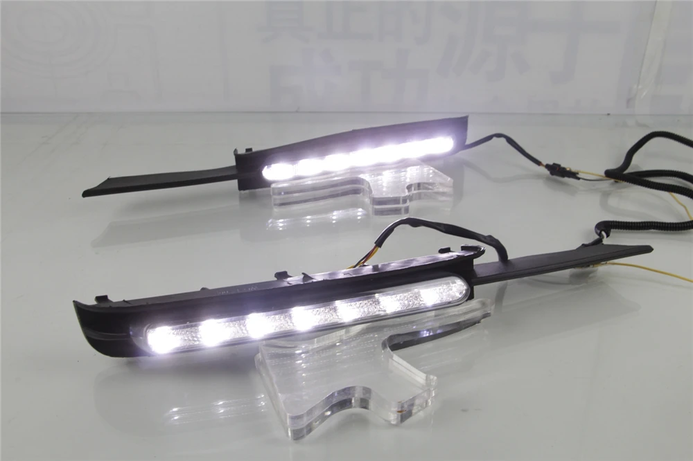 Автомобильная проблесковая 1 пара DRL для Toyota MARK X REIZ 2004 2005 2006 2007 2008 2009 светодиодный DRL Дневной светильник с Поворотная сигнальная лампа