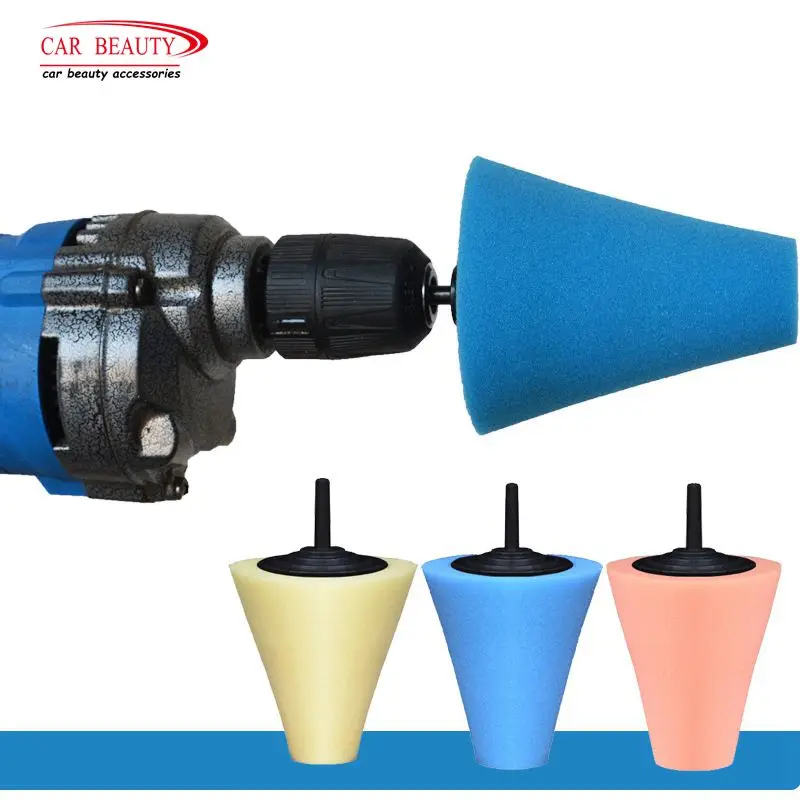 

3 шт./компл. полировальная губка для обода колеса автомобиля конусные полировочные колодки для ступицы колеса автомобиля Аксессуары для инс...