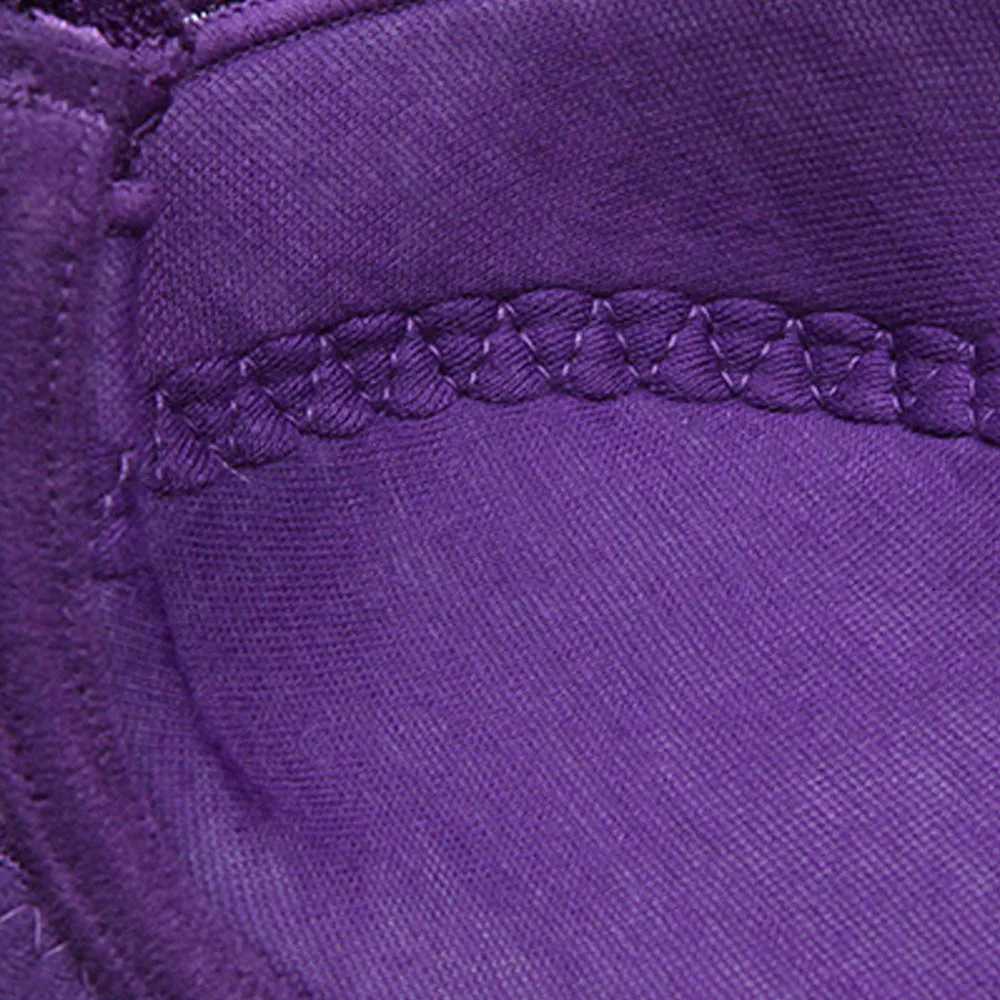 Женский кружевной бюстгальтер пуш ап на косточках с цветочным принтом без