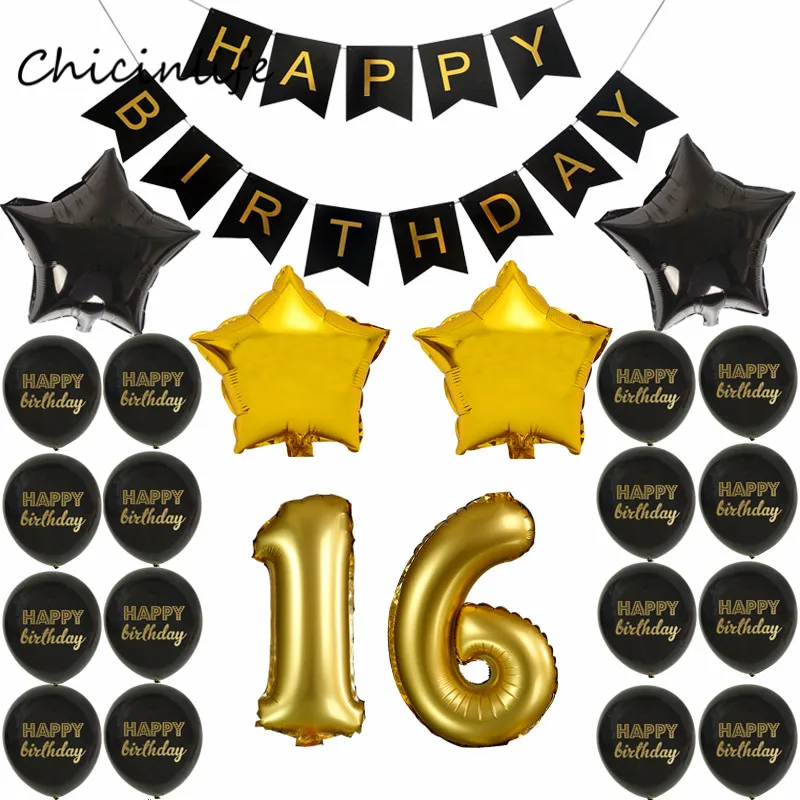 Chicinlife 1 комплект 16 18 21 30 35 40 лет для детей и взрослых декор вечеринки на день