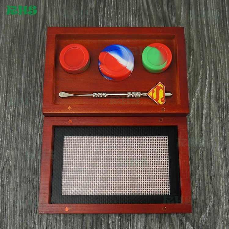 2 шт. 2017 новейший полный комплект для силиконовых контейнеров с 17 мл деревянной