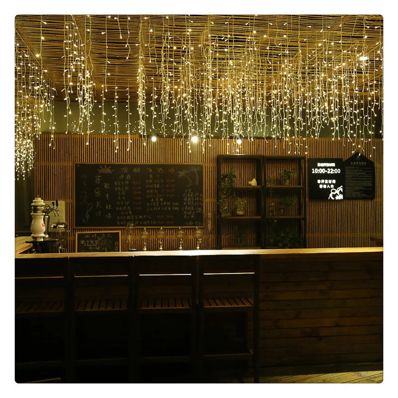 Рождественские огни уличное украшение 5 м свисающая светодиодная