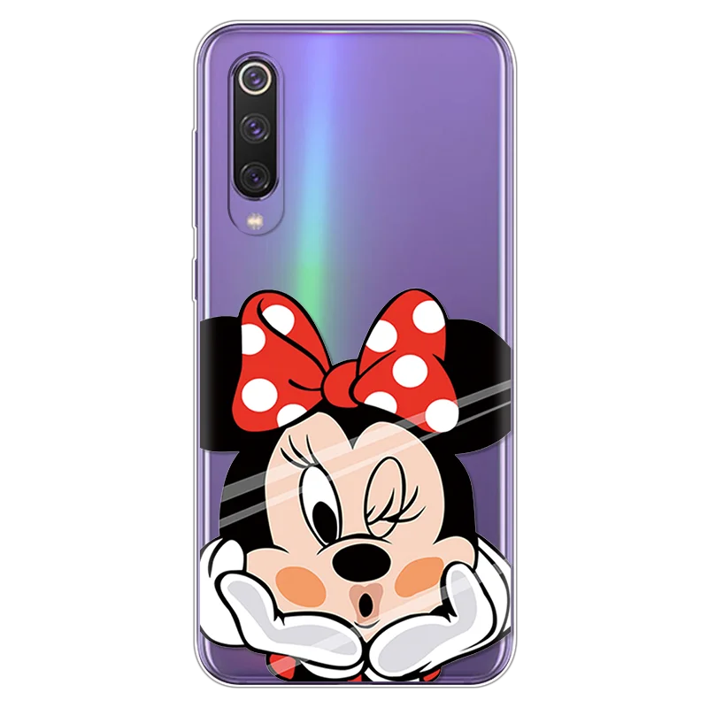 Мультяшный чехол для телефона s для Coque Xiaomi Mi 9 прозрачный милый подарок для пары Мягкая силиконовая задняя накладка из ТПУ чехол для Xiaomi Mi 9 SE чехол Capa