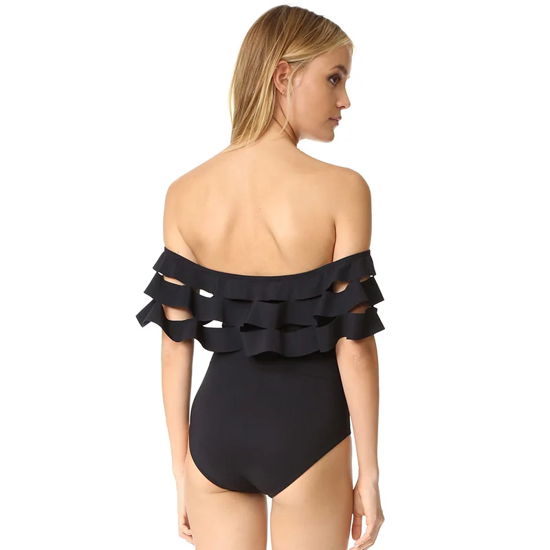 Купальщик купальники женские для девочки купальник женский one piece swimsuit women with ruffles женский с рюшами ретро push up swimwear кружево монокини Monokini Спортивный костюм Maillot