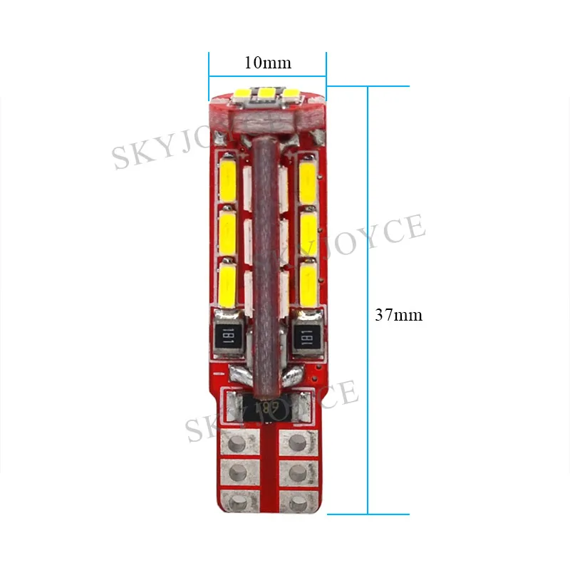 SKYJOYCE 50 ⑤ упак. Canbus T10 LED 27SMD W5W 4014 168 192 27LED без ошибок белый автомобильный Стайлинг