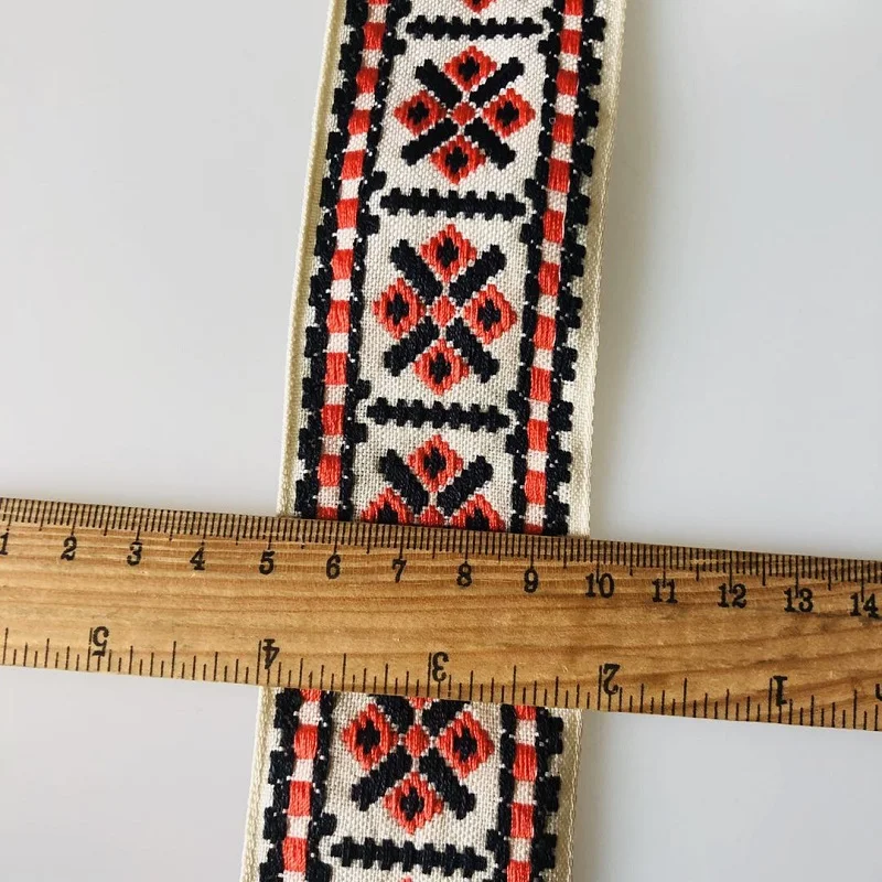 6 ярдов/партия шириной 5cm Тканные жаккардовая тесьма отделка цветы, модный дизайн одежды аксессуар-ремешок LS-775