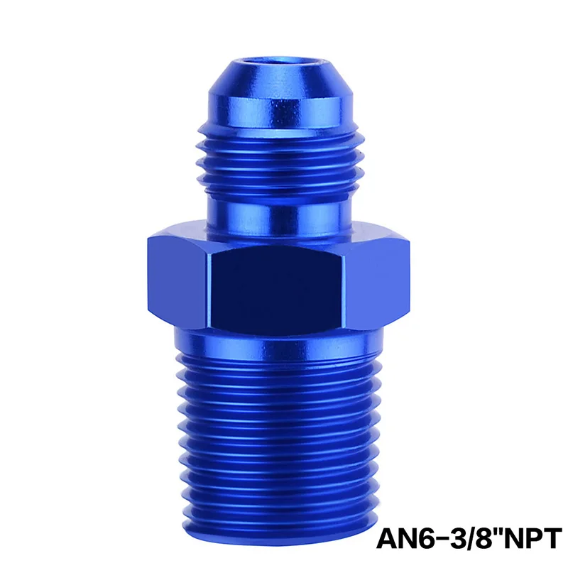 Алюминиевый адаптер Male AN6 To 1/2 'Ɖ/8&quot 1/4 &quotNPT Thread прямой для трубы фитинги