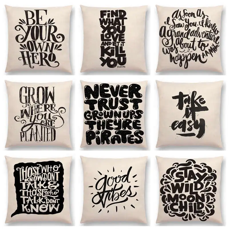 Черно белые декоративные буквы забавные слова значимые Дикая любовь Короткие