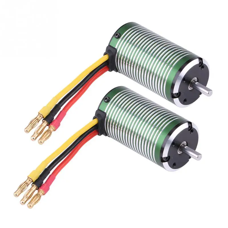 1 шт. 3665 3600KV 4500KV 4 полюса металлический мотор RC частей для 1/8 1/10 1/12 пульт