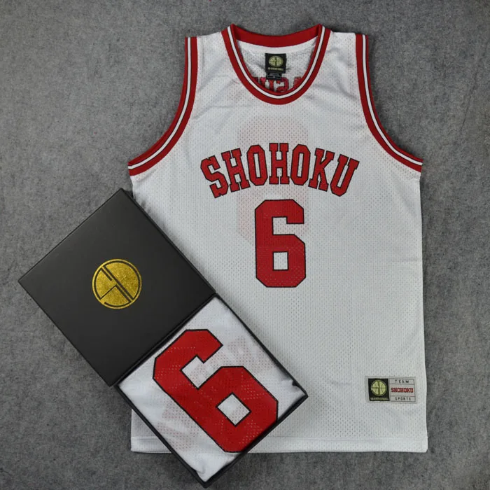 Костюм для косплея аниме Slam Dunk Shohoku из джерси с номером 6 Yasuharu Yasuda баскетбольной