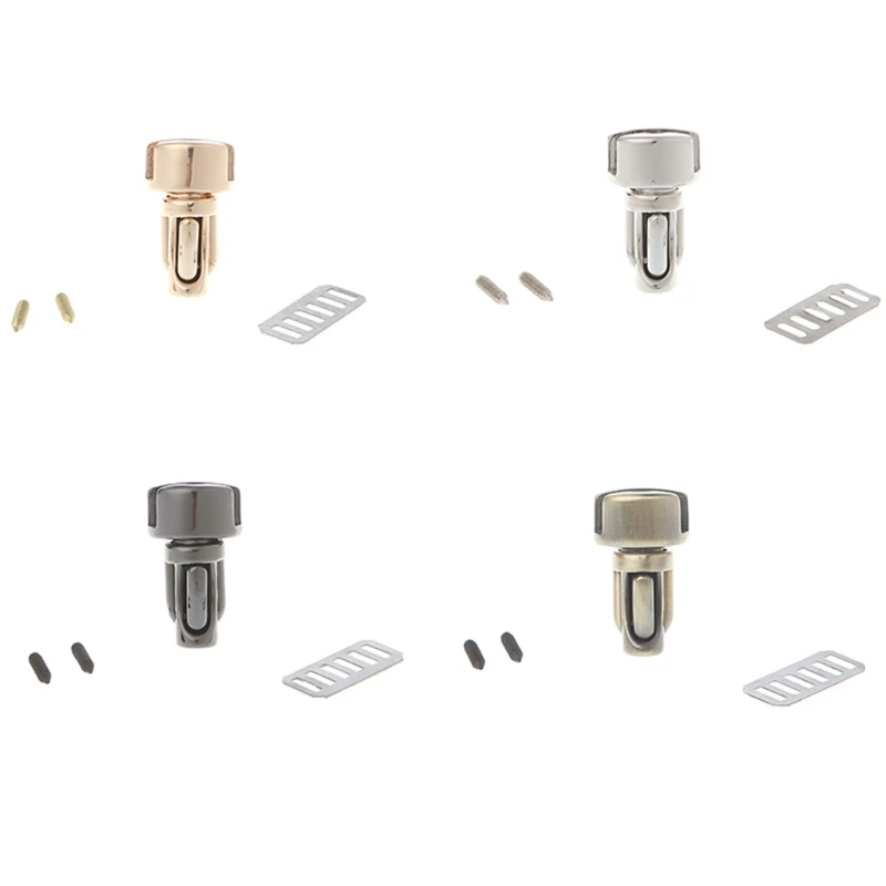 4 Colors Durable Metal Clasp Turn Lock Twist Lock for DIY Handbag Bag Purse Hardware 1 pc