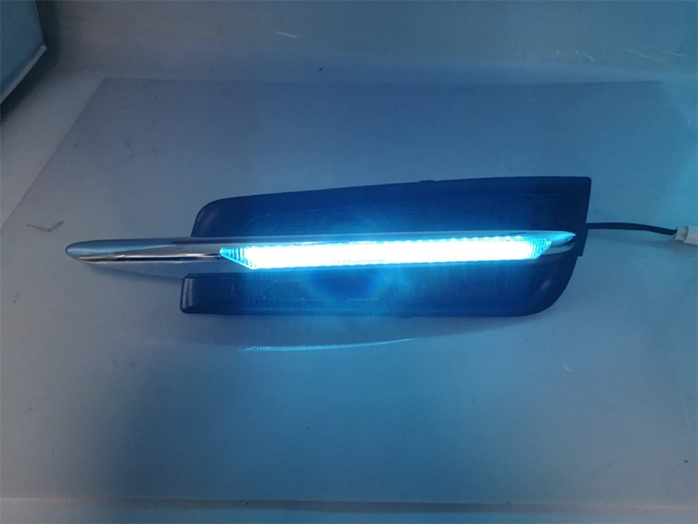 Автомобиль мигает 2 шт DRL дневные ходовые огни противотуманные фары с желтым сигналом поворота для chevrolet cruze 2009 2010 2011 2012 2013