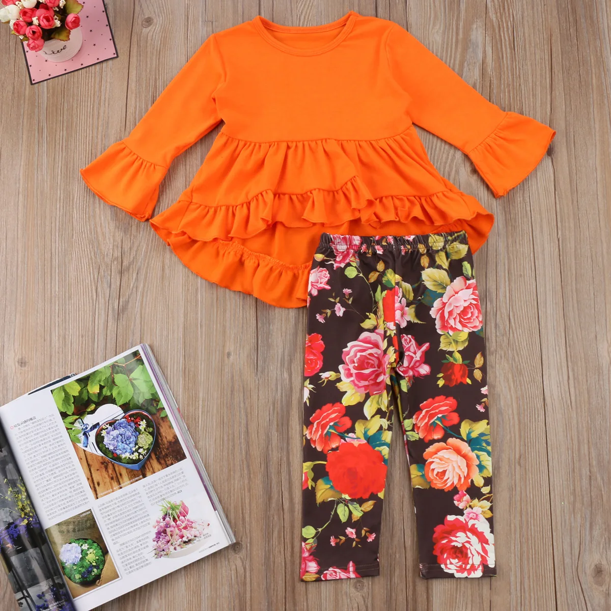 2017 комплект детской одежды для малышей Рождественская футболка новорожденных