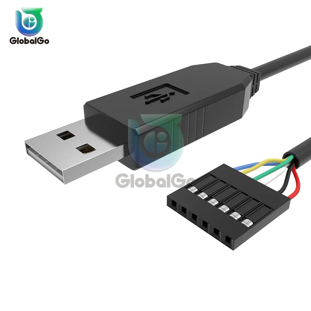 FT232 6Pin USB к ttl UART последовательный провод адаптер RS232 скачать кабель светодиодный