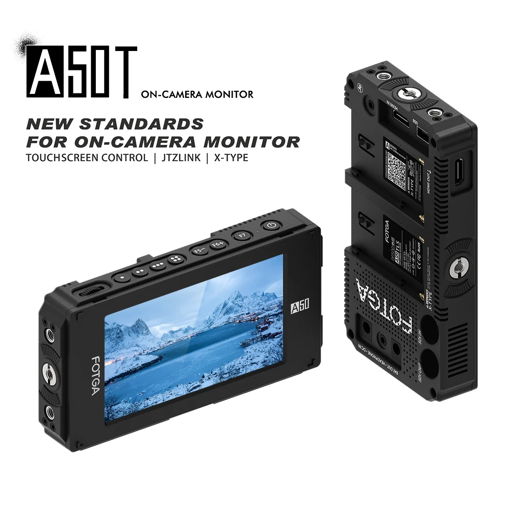 5 дюймовый FHD IPS видеомонитор FOTGA A50T с сенсорным экраном для камеры + Двойная Задняя