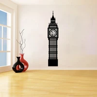 big ben clock vinyl wall sticker mural london logo removeable wall decal for walls living room decoration bedroom decor yo580