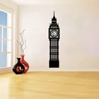 Виниловые Настенные Стикеры с изображением больших часов Бен, логотип Лондона, Съемный Настенный наклейка для стен, украшение для гостиной, украшение для спальни, YO580