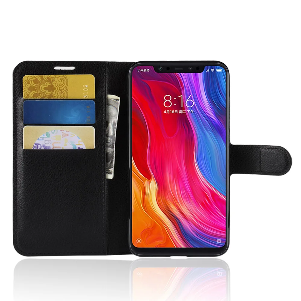 Для Xiaomi Redmi 4 4A 4X5 5A 5 6plus 6A 6 Pro Note Чехол Личи шаблон кожаный флип чехол кошелек