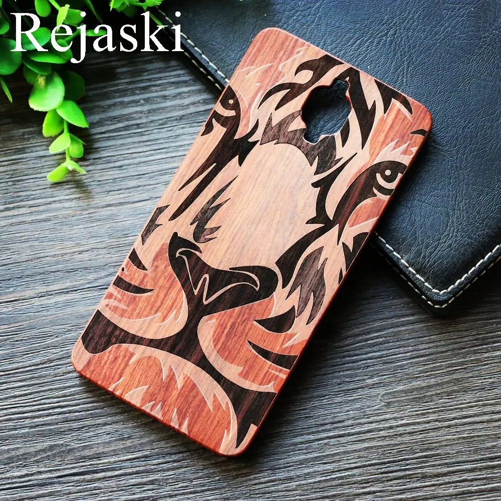 TPU Wood Роскошный чехол Rejaski с изображением деревянного волка для OnePlus 5 5T Five Bamboo Wood PC TPU Totem чехол для Oneplus 6T Oneplus Six чехол для телефона s - Цвет: TPU Wood