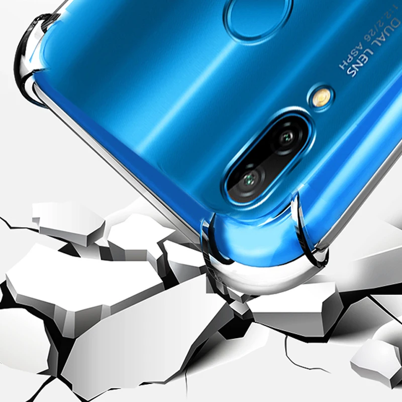 Xinwen Прозрачный ударопрочный чехол для телефона etui huawei p20 lite p20lite nova 3e силиконовые