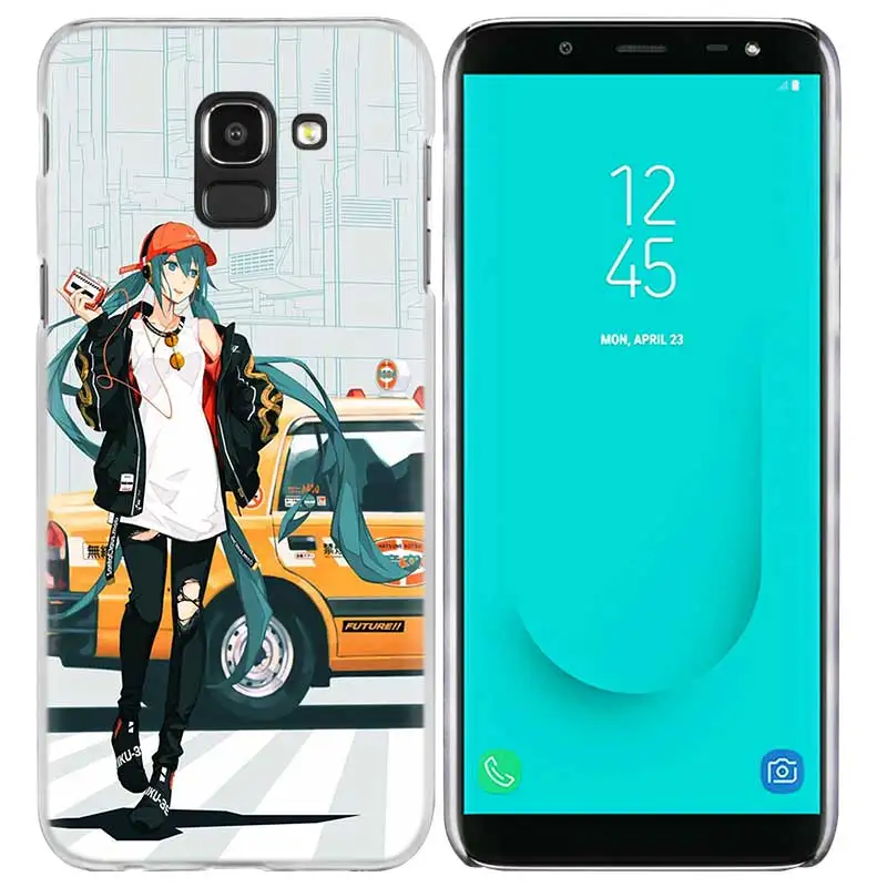Аниме Хацунэ Мику чехол КРЫШКА ДЛЯ samsung Galaxy A50 A70 A60 A40 A30 A20e A10 A9 A8 A7 A6 A5 J8 J7 J6 J5 J4 Plus Prime - Цвет: 04